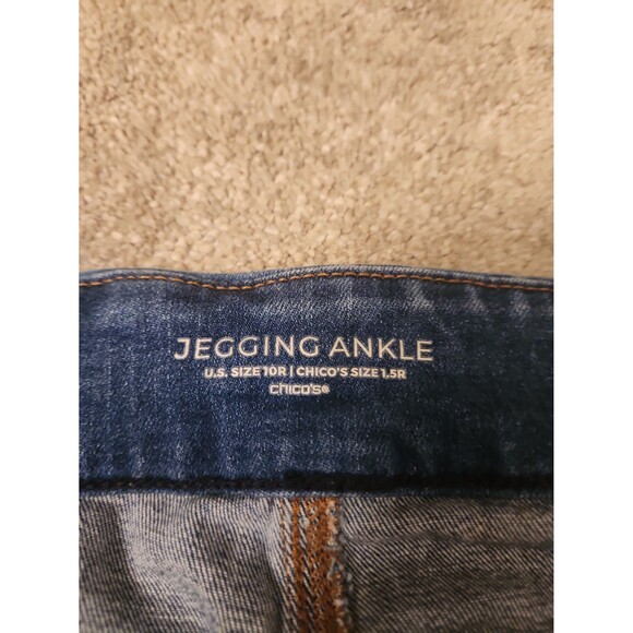 Chico's Jegging Ankle Jeans Distressed Size 1.5 US 10 - Picture 6 of 7